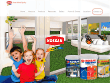 Tablet Screenshot of kossanpaint.com